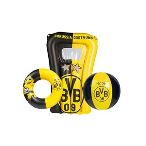 Happy People - BVB 3er Strandset - Wasserball, Schwimmring & Luftmatratze baden - Bild 1 von 6