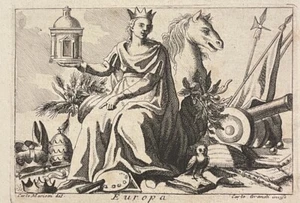 1766 Original Antique Engraving for Iconologia by Carlo Mariotti Mythology - Picture 1 of 1