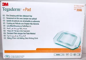 3M Tegaderm +Pad 3586 Film Dressing w/ Non-Adherent Pad 3-1/2 x 4” (BOX/25) 2026 - Picture 1 of 2