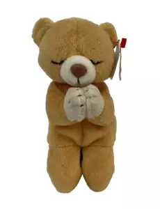 Oso de peluche vintage Ty Beanie Babies Hope Praying Baby 1999 marrón 7" juguete suave - Imagen 1 de 6