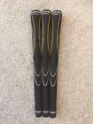TAYLORMADE GENTS GOLF GRIPS x 3 Colour BLACK Inc TAPE & FITTING INSTRUCTIONS NEW