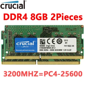 CRUCIAL DDR4 3200 MHz PC4-25600 Laptop SODIMM Non-ECC 260-Pin Memory RAM 2X8GB - Bild 1 von 10