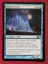 Magic The Gathering 2010 CORE SET M10 WALL OF FROST single blue card MTG