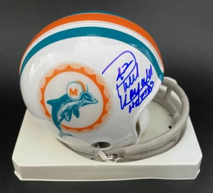 Paul Warfield SIGNED TB Miami Dolphins Mini Helmet + HOF 90 PSA/DNA AUTOGRAPHED - Picture 1 of 2