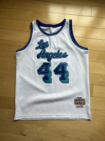 Jerry West Hardwood Classics Mitchell and Ness Jersey Small S LA Lakers White Cover