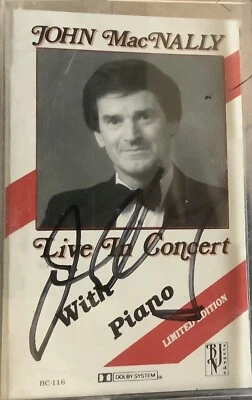 John MacNally Live In Concert With Piano Cassette. Limited Edition Hand Signed - Image 1 of 2