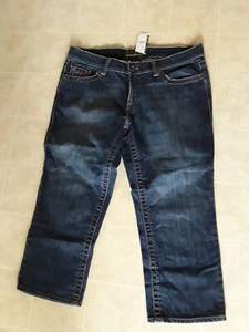 New York And Co Low Rise Crop Damen Jeans Gr. 10 Medium Dark Wash NEU - Bild 1 von 3