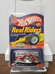 C0930 Hot Wheels Real Riders "Scorchin Scooter (7185/10500)" Diecast Car w/ Case - Picture 1 of 5