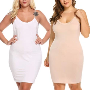 Women Sexy Lingerie Nightgown Dress Lingerie Sleepwear Full Slip Dress Plus Size - Picture 1 of 39