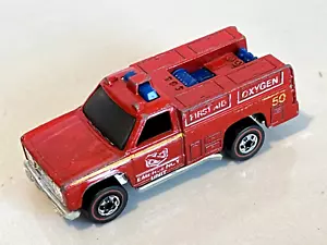 Hot Wheels Redline Emergency Unit 50 Fire Truck - Hong Kong - Picture 1 of 8