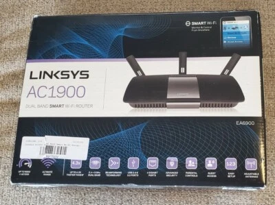 Linksys AC1900 Model EA6900 Dual-band Smart Wi-Fi Router*No Manuel* New Open Box - Image 1 of 4