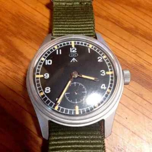 IWC Vintage Military Smoseko Hand Winding Vietnam War NATO Strap Watch Working - Picture 1 of 7