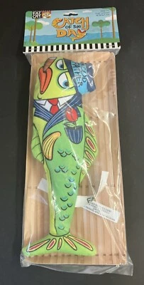 Fat Cat Catch Of The Day The Cod Father Catnip Toy For Cats Stuffed Fish New - Image 1 of 4