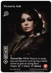 Victoria Ash Toreador Full Art League Promo V:TES VTES Vampire CCG - Foto 1 di 1