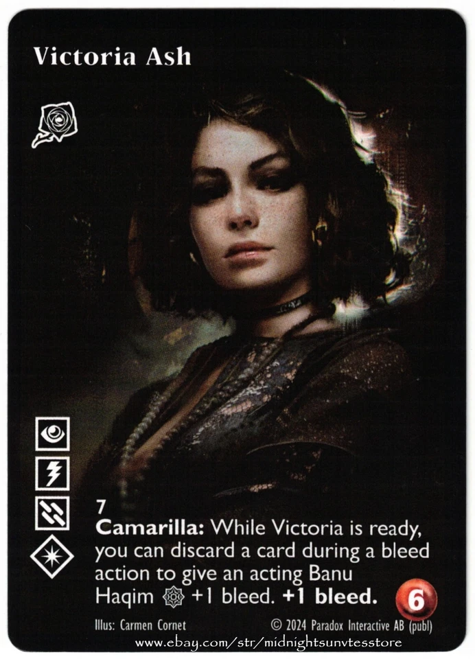 Victoria Ash Toreador Full Art League Promo V:TES VTES Vampire CCG - Image 1 of 1