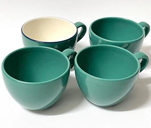 Hermosas tazas de té/café verde azulado/verde azulado Pagnossin vintage - Hechas en Italia - Imagen 1 de 16