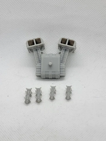 3d Printed METAL HEAD BACKPACK W/MISSLES 1:12 6" GI Joe Classified/Marvel Legend Cover
