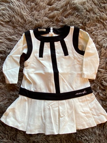 OFF WHITE Abito Geniune Mimi Sol taglia 4 vestibilità piccola bianco sporco e nero