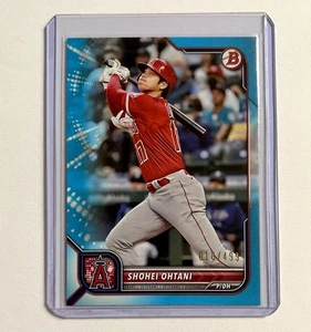 Shohei Ohtani 2022 Bowman #68 azul cielo paralelo numerado/499 Angels LA Dodgers - Imagen 1 de 3