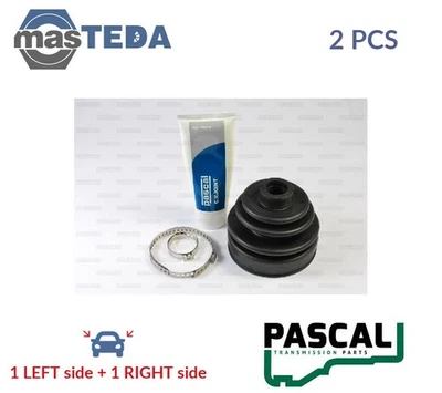 G55007PC CV JOINT BOOT KIT PAIR FRONT RIGHT LEFT WHEEL SIDE PASCAL 2PCS NEW - Image 1 of 4