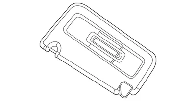 Genuine Nissan 2012-2021 Nissan - Sun-Visor 96401-1PB0A - Image 1 of 2