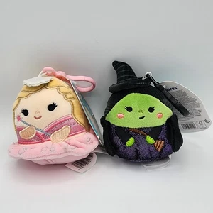 Elphaba Glinda Wicked Squishmallows 3 inch Minis Bag Clips Set - Picture 1 of 7