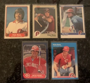 PETE ROSE CARD LOT (ALL FLEER).................5 DIFFERENT - Picture 1 of 2