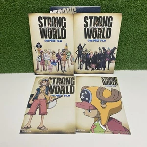 NEW One Piece Film Strong World x Lawson 4 Piece Post Card Collection Set - Picture 1 of 4