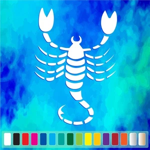 SCORPIO Symbol cut vinyl decal #2 car truck window Astrology stickers - Bild 1 von 2