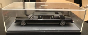 Neo Scale Models 1985 Lincoln Town Car Limousine Black Model Car - Scale 1:43 - Picture 1 of 20