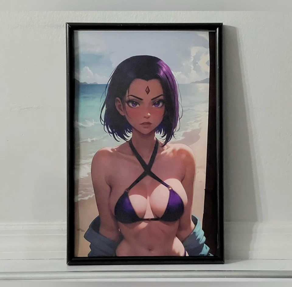 Teen Titans Raven Art Poster - image 1 of 1