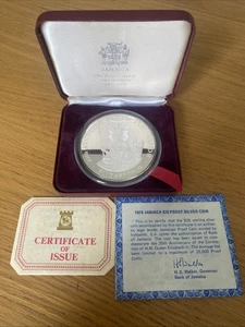 1978 Jamaica Silver Proof $25 dollars Coin - Boxed & COA (29665) - Picture 1 of 8