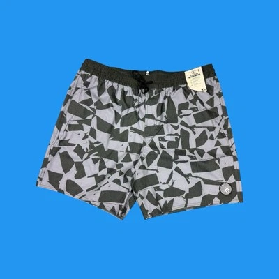 Volcom Stoneys Trunk 17 Board Shorts Mens Size XL Abstract Pattern Swim Shorts  - Image 1 of 4