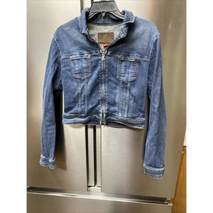 Chaqueta corta Guess Denim azul para mujer grande hecha en EE. UU. vintage - Imagen 1 de 7