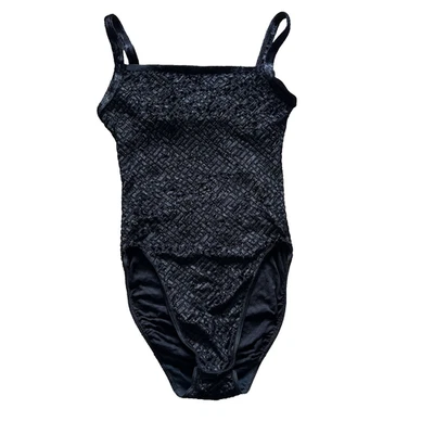 St Michael Marks & Spencer черный бархат тела боди Великобритании 4-8 *exc cond * 90-х винтажный - Изображение 1 из 4