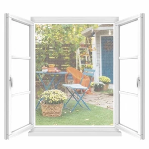 2 Piezas Mosquiteras para Ventanas, 150 x 180 cm Mosquitera Ventana Lavable Ajus - Imagen 1 de 8