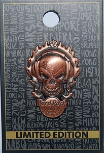 Pin Hard Rock Café AMSTERDAM Año 2013 Calavera 3D 3 de 4 (Auriculares) - Imagen 1 de 2