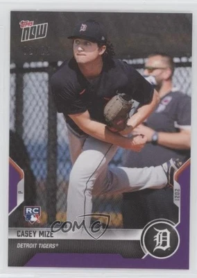 2021 Topps Now Road to Opening Day Purple /25 Casey Mize #OD-120 Rookie RC - Image 1 of 2