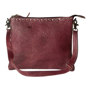 Bandolera casi nueva Never Mind Nmbg117D I vintage hecha a mano cuero de vaca genuino - Imagen 1 de 1