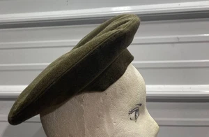 Gorra de colección Buffalo Balmoral ajustada para hombre 6 7/8 lana caqui militar años 60 - Imagen 1 de 6