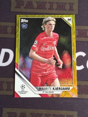 2022 Topps Jade Edition Maurits Kjaergaard Rookie RC Gold 11/50 Denmark Salzburg - Image 1 of 2