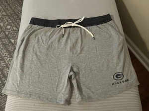 NFL TEAM APPAREL GREEN BAY PACKERS MEN'S SHORTS SIZE 3XL GRAY - Picture 1 of 5