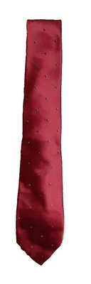 Corbata ajustada roja a lunares negra Christian Dior Foto 1 de 4