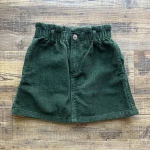Zara Mädchen grün hoch geschnitten Cord Tasche Minirock Weihnachten Größe 8 - Bild 1 von 7