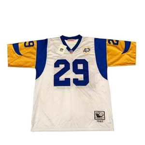 Eric Dickerson Authentic White Pro Style Jersey #29 LA Rams Mitchell & Ness 1985 - Picture 1 of 6