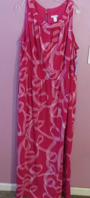 Новый с Ярлыками London Times женщина розовый и белый без рукавов плюс размер 22W платье - Изображение 1 из 4