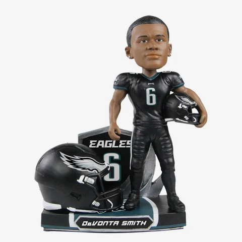 Devonta Smith Philadelphia Eagles 2022 Alternate Helmet Bobblehead NFL Football Cover