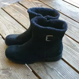 Botas Fairlee Bare Traps negras de gamuza forradas de piel sintética para mujer con cremallera M... - Imagen 1 de 9