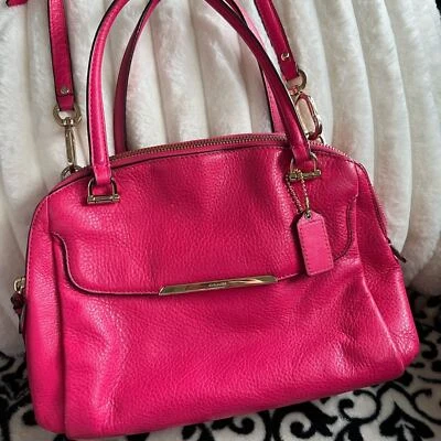Coach Madison Georgie Small Satchel in Pink Ruby Leather 30081 HTF - Image 1 of 4