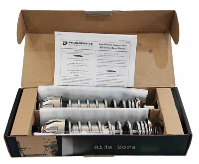Amortiguadores cromados suspensión progresiva serie 430 13" para BMW Honda Suzuki Yamaha Foto 1 de 4